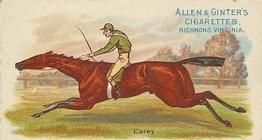 1888 Allen & Ginter World's Racers (N32) #NNO Carey Front